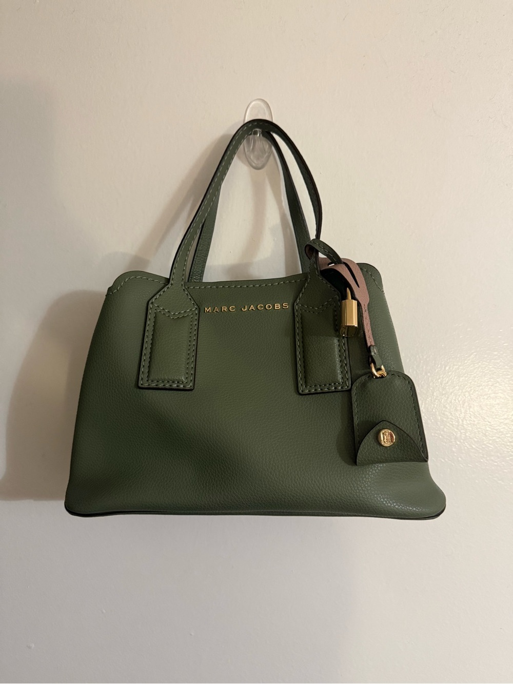 NWOT Marc Jacobs Pebble Leather Green Moss Editor Purse - Picture 3 of 8